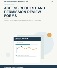 Original product cover for Access Request and Permission Review Forms