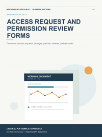 Original product cover for Access Request and Permission Review Forms
