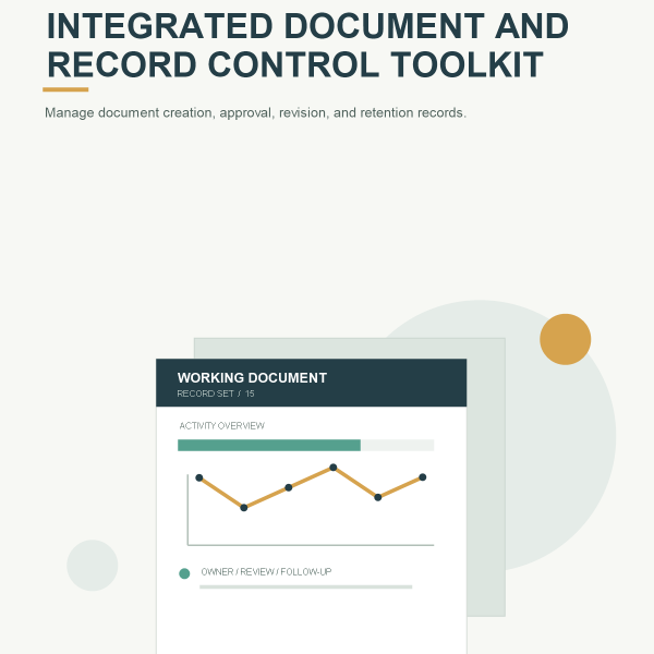Original product cover for Integrated Document and Record Control Toolkit