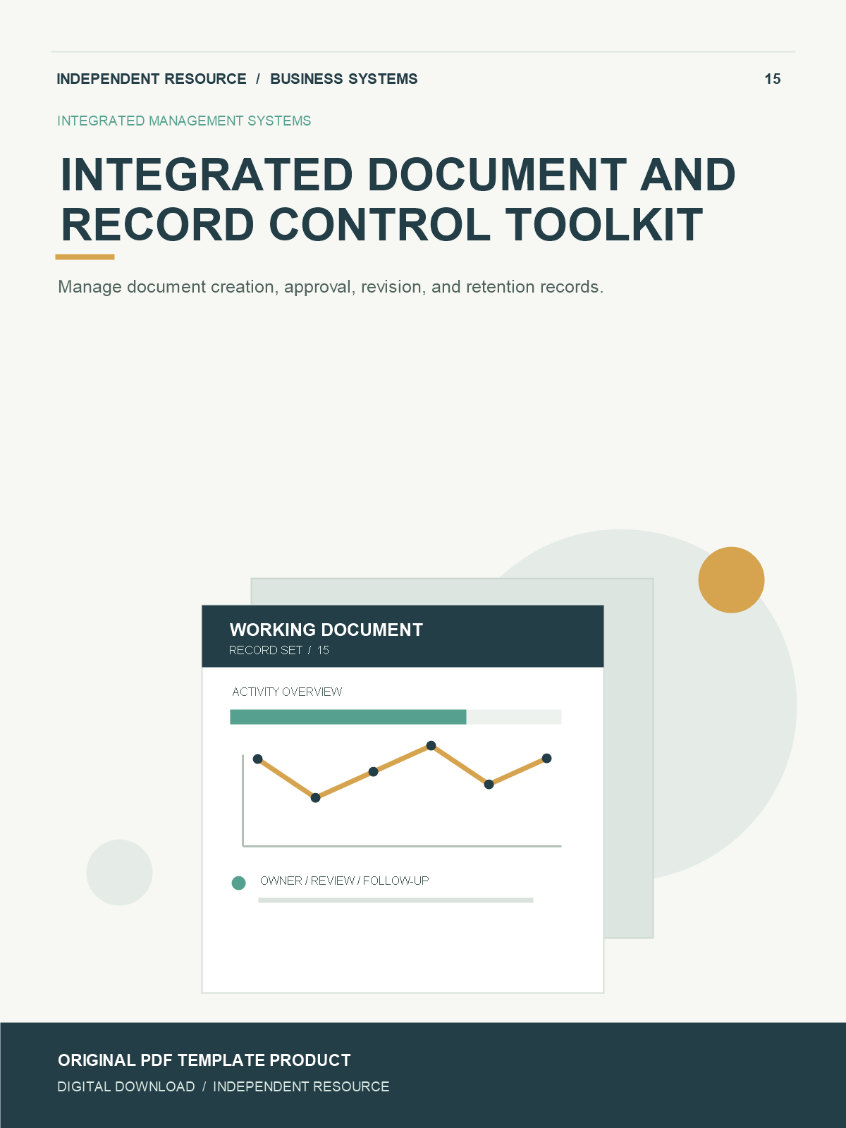 Integrated Document and Record Control Toolkit cover Original product cover for Integrated Document and Record Control Toolkit