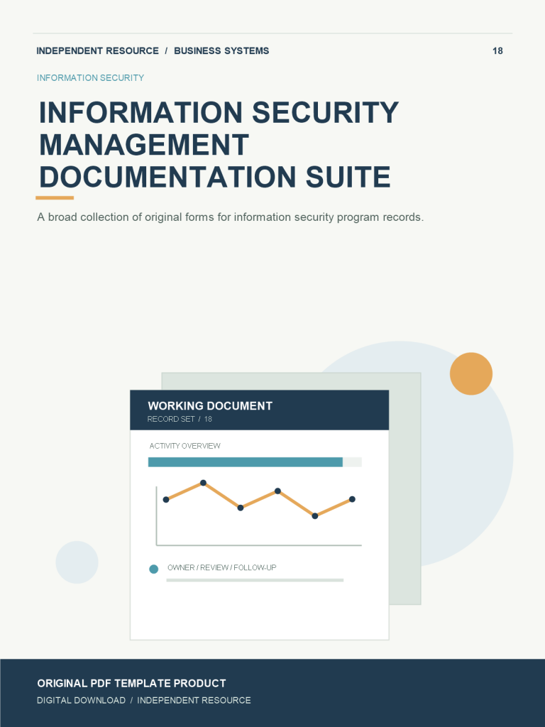 Original product cover for Information Security Management Documentation Suite