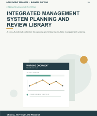 Original product cover for Integrated Management System Planning and Review Library