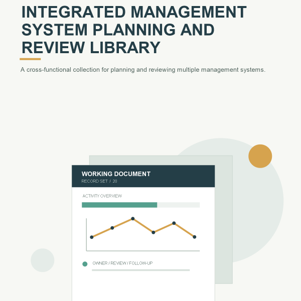 Original product cover for Integrated Management System Planning and Review Library